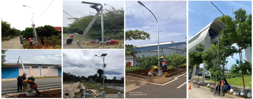Instalasi Lampu Penerangan Jalan Umum (PJU)
